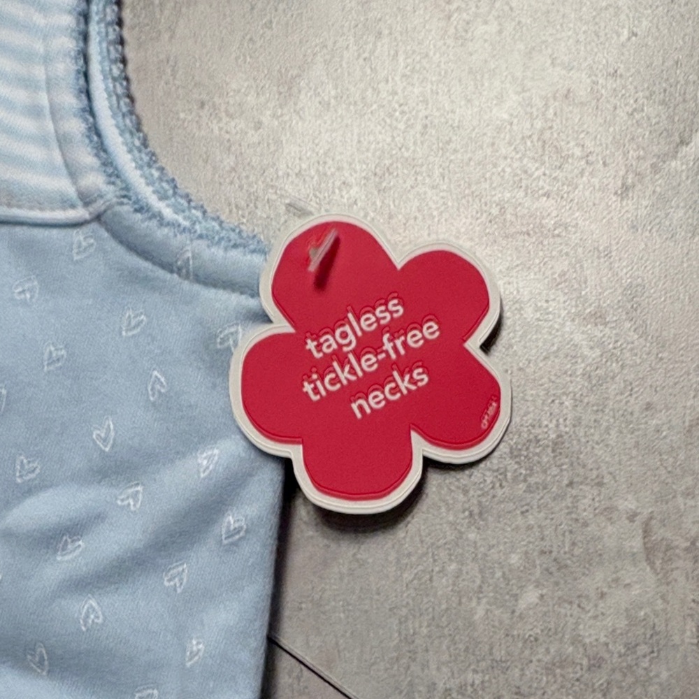 Carter's Light Blue and White Bodysuit - Picture 3 of 3